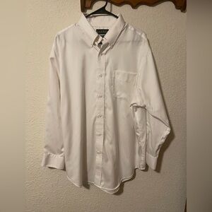 Lauren Ralph Lauren White  Classic‎ Fit Dress Button Down Shirt